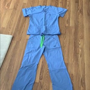 Light blue scrubs